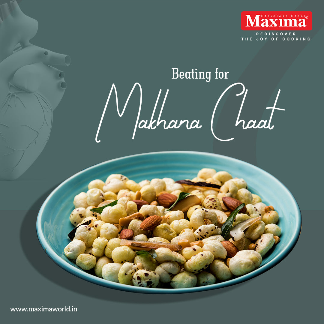 Beating for Makhana Chaat