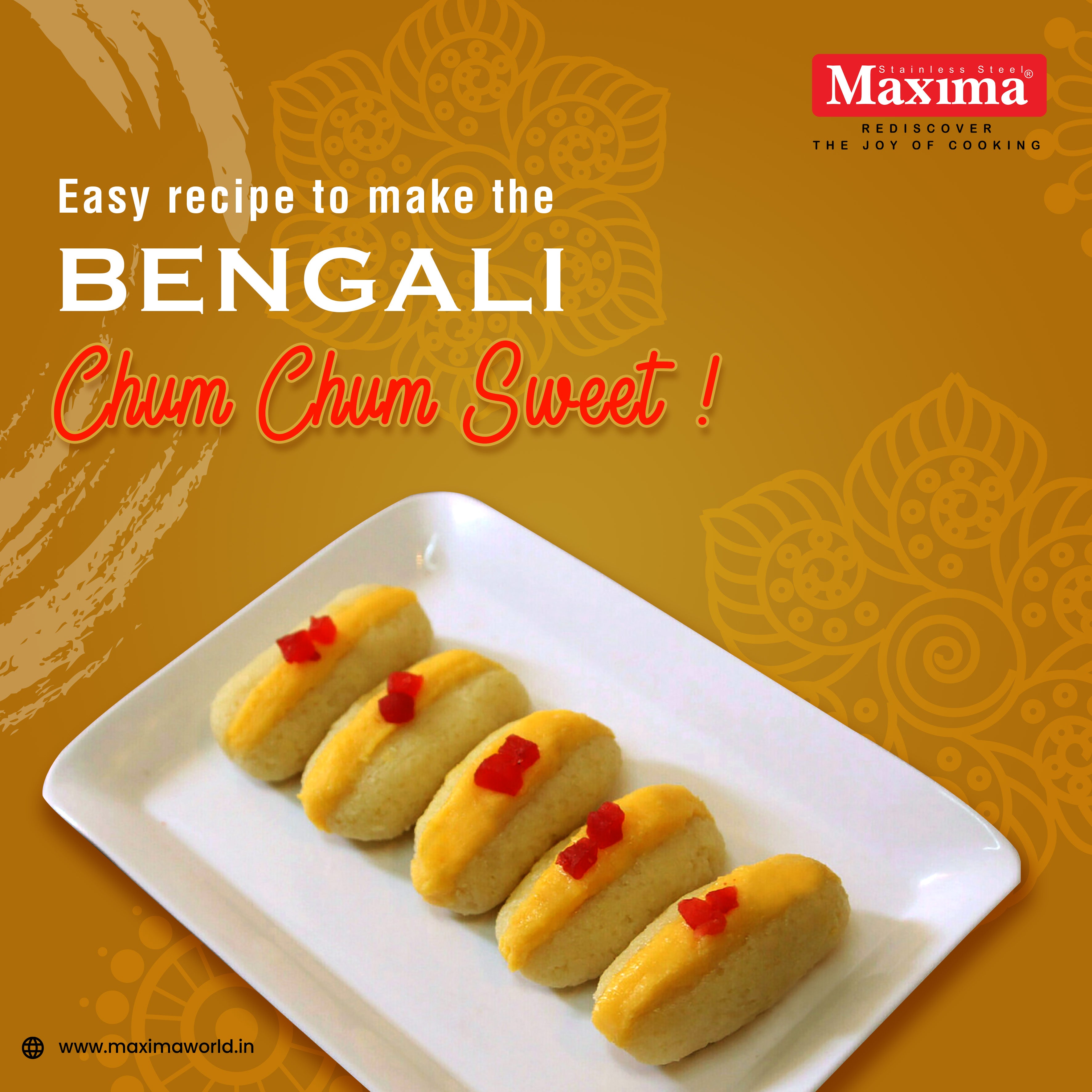 Easy Recipe To Make The Bengali Chum Chum Sweet!