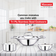 The Maxima's Tri-Ply Stainless Steel Cookware : Best Of Health & Conve –  Maxima Kitchenware