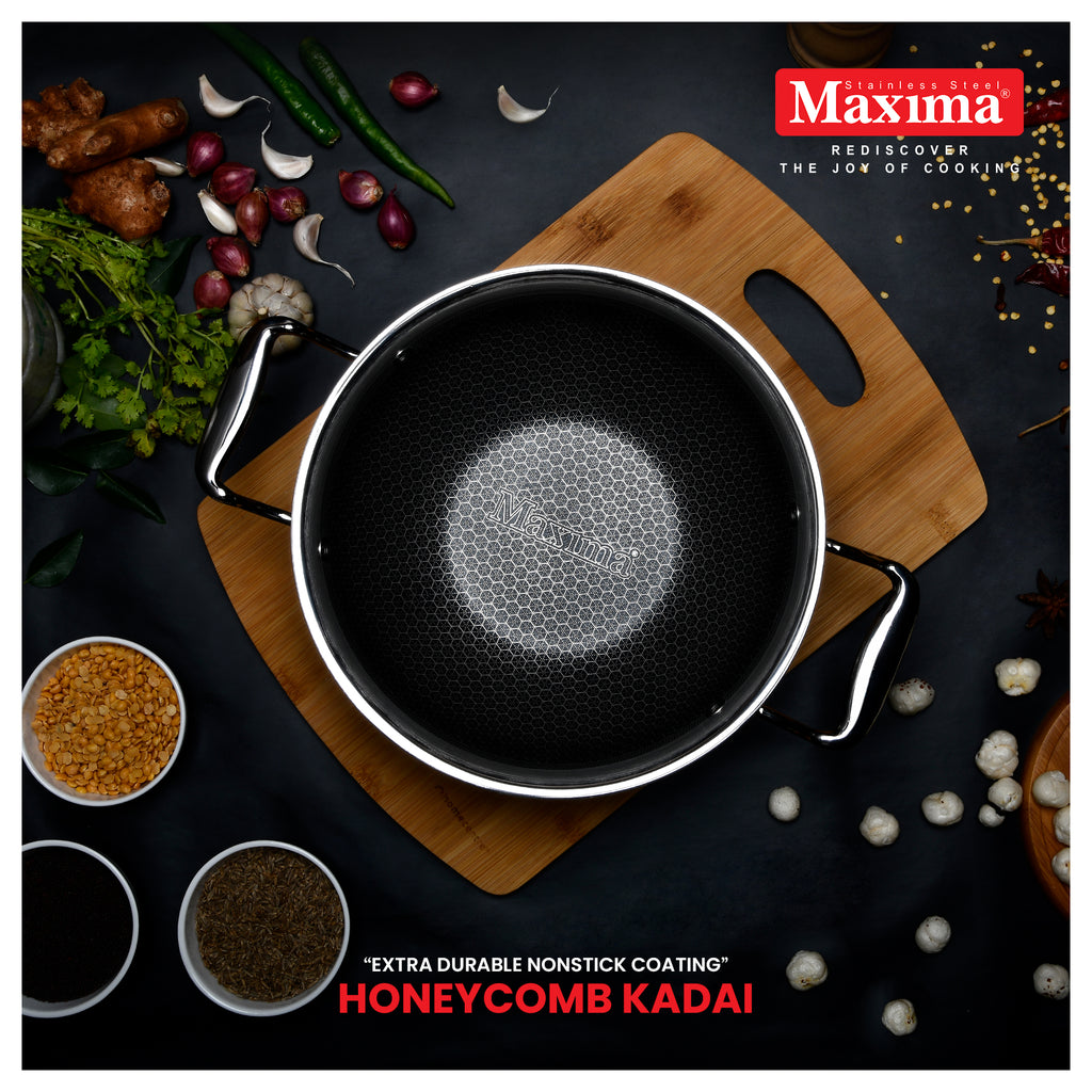 Everything you need to know about honeycomb kadai – Maxima Cookware
