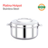 Platina Double Walled Stainless Steel Casserole Hotpot-(20 % off)- Maxima Kitchenware