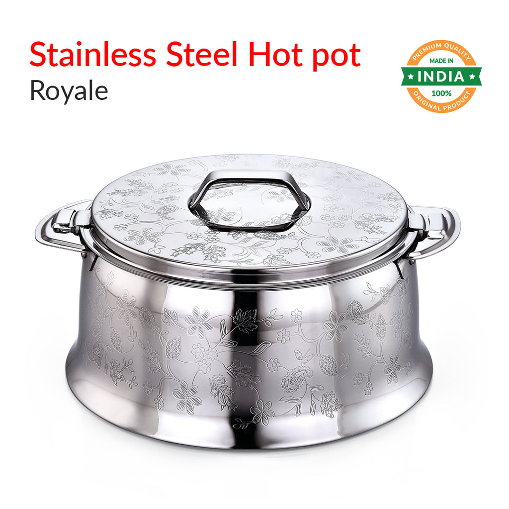 Prime Series Royale Silver Stainless Steel Hotpot ( 20% OFF ) - Maxima World