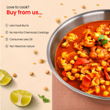 Triply Stainless Steel Tasla with lid (25% OFF)- Maxima Cookware
