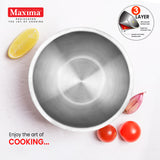 Triply Stainless Steel Tasla with lid (25% OFF)- Maxima Cookware